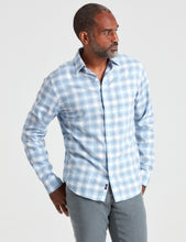 Load image into Gallery viewer, FAHERTY- Heathered Movement Shirt- Marina Plaid