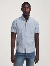 Load image into Gallery viewer, FAHERTY- Short-Sleeve Stretch Playa Shirt- Fish Scale Redux