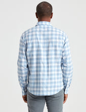 Load image into Gallery viewer, FAHERTY- Heathered Movement Shirt- Marina Plaid