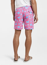 Load image into Gallery viewer, PETER MILLAR- Positano Paradise Swim Trunk-  PINK CALIENTE