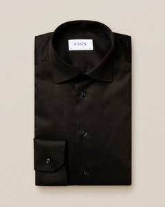 Eton- Black Signature Twill Shirt