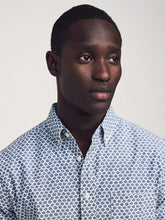 Load image into Gallery viewer, FAHERTY- Short-Sleeve Stretch Playa Shirt- Fish Scale Redux
