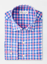 Load image into Gallery viewer, PETER MILLAR- Lane Performance Poplin Sport Shirt- Blue River
