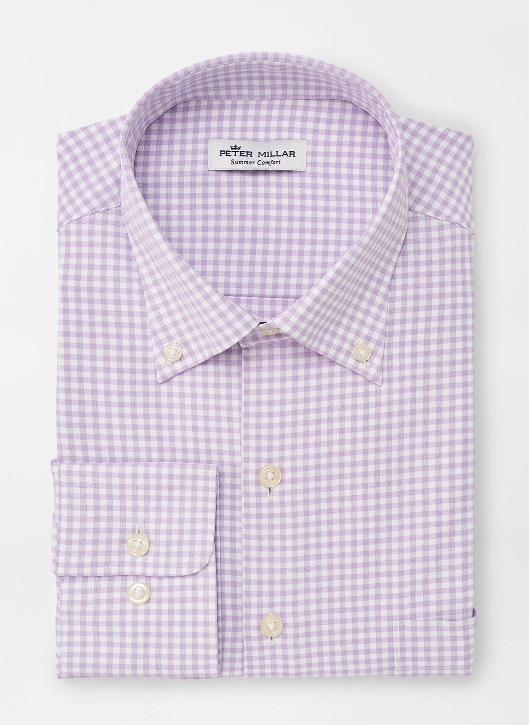 PETER MILLAR- Lavender Check Performance Shirt