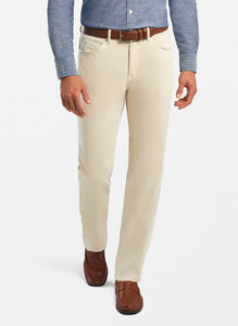 Peter Millar- Ultimate Sateen Five-Pocket Pant- Sand