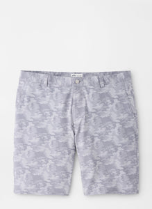 PETER MILLAR- Shackleford Camo Performance Hybrid Short- Gale Grey