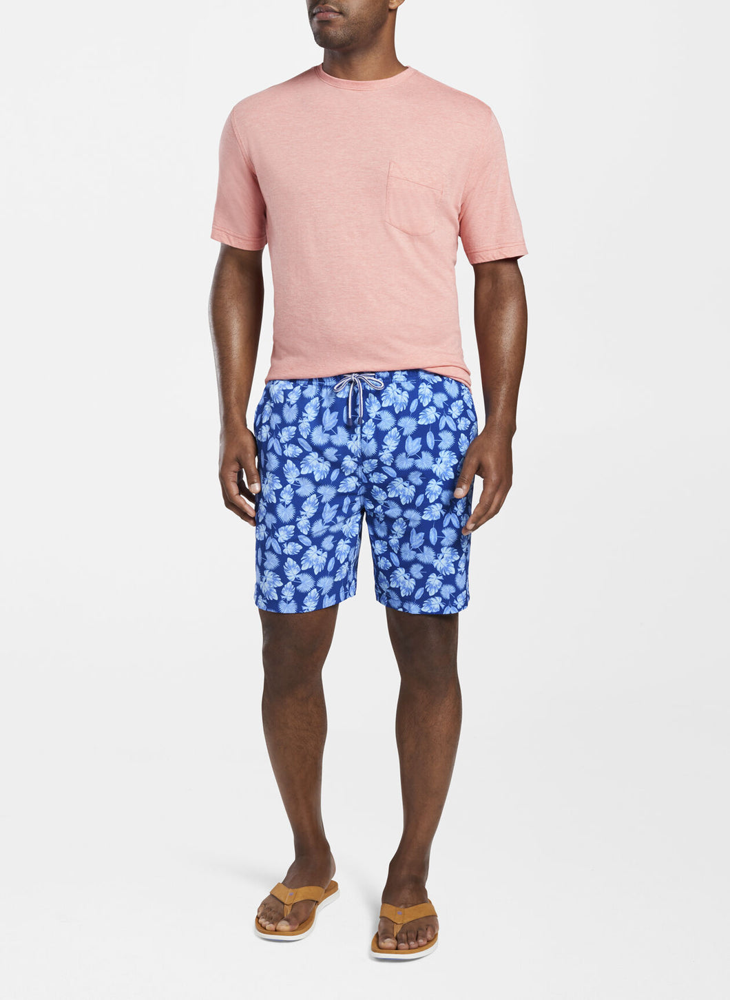 PETER MILLAR- Primo Palms Swim Trunk- Deep Ocean