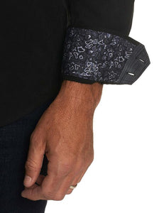 Robert Graham- ANDRETTI black long sleeve shirt