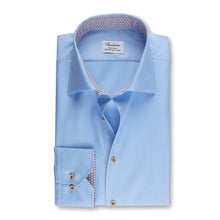 Load image into Gallery viewer, STENSTROMS- Fitted Body Shirt Houndstooth Geometric Contrast
