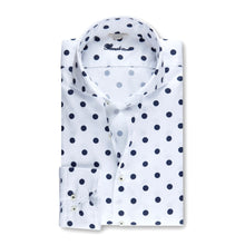 Load image into Gallery viewer, STENSTROMS- Polka Dot Casual Fitted Body Shirt
