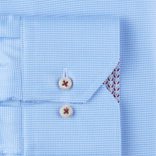 Load image into Gallery viewer, STENSTROMS- Fitted Body Shirt Houndstooth Geometric Contrast
