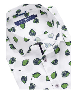 Stone Rose-LIME print shirt