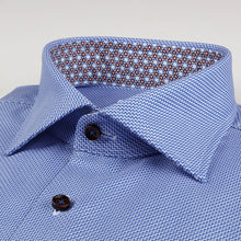 Load image into Gallery viewer, Textured Fitted Body Shirt With Contrast
