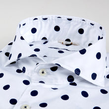 Load image into Gallery viewer, STENSTROMS- Polka Dot Casual Fitted Body Shirt
