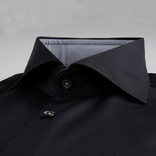 Load image into Gallery viewer, Fitted Body Shirt Black, Contrast
