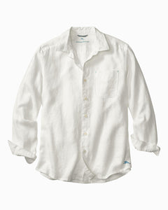 Tommy Bahama- Long sleeve white linen shirt